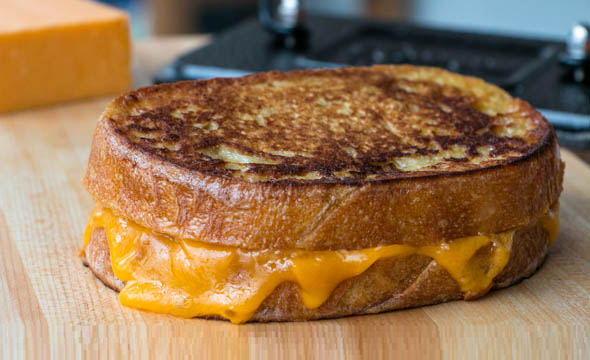 Beer Soaked Grilled Cheese