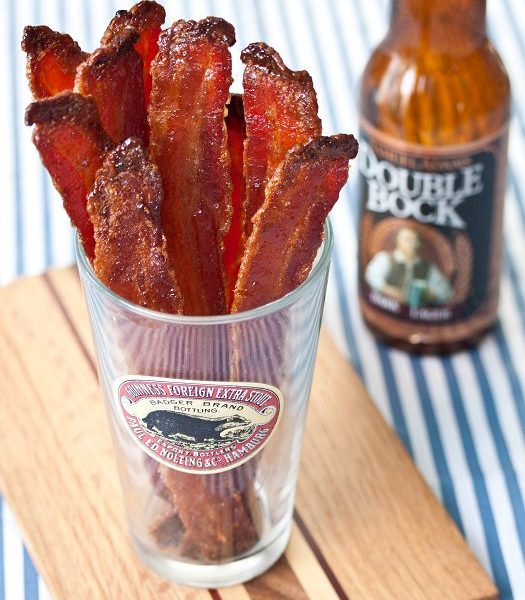 beer-candied bacon