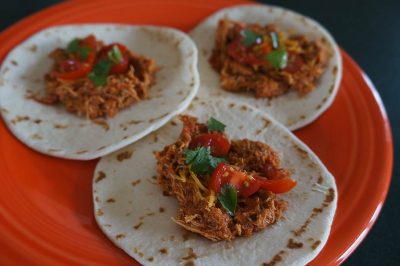 Slow Cooker Beer Chicken Tacos