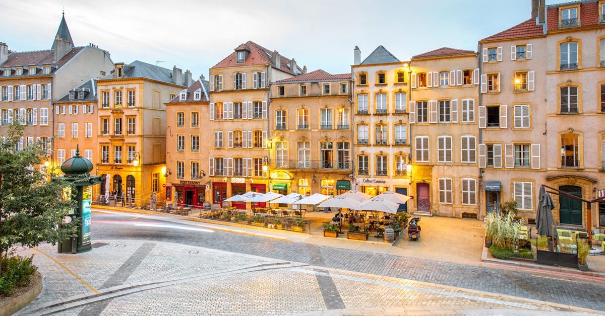 historical street in france