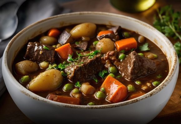 bowl of rich Irish Stew