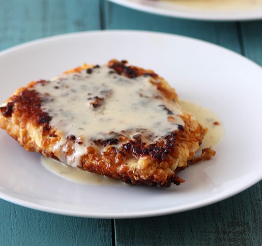 Pretzel Crusted Chicken with Cheesy Beer Sauce